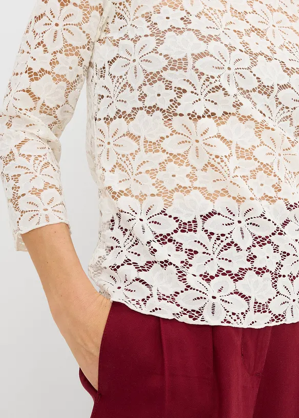 T-shirt manches longues cintr&eacute;, bonprix