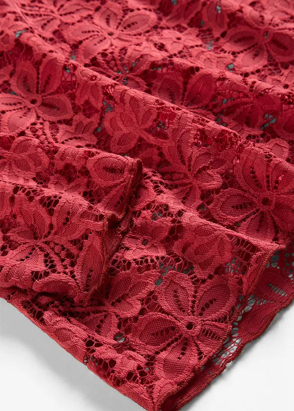 Tailliertes Spitzenshirt, bonprix