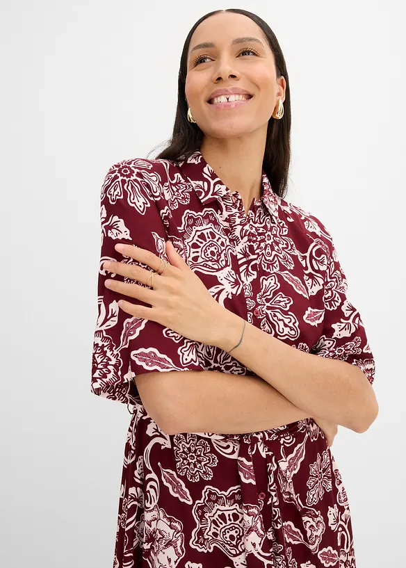 Robe-chemise en viscose fluide, bonprix