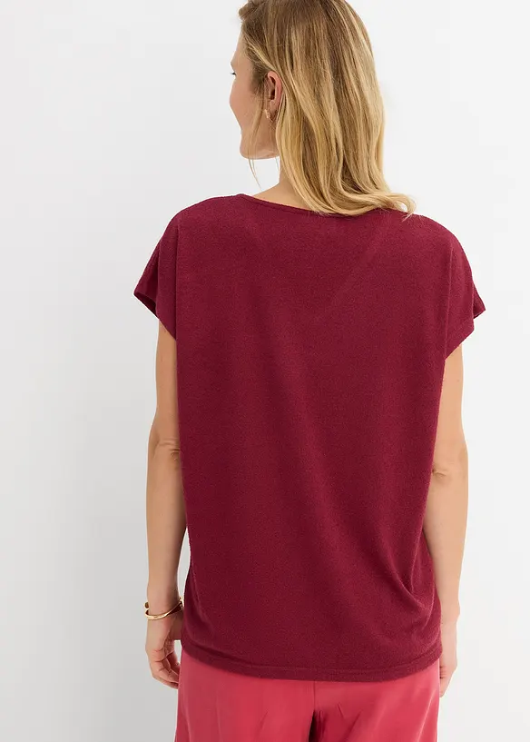 Oversize-Shirt in Strickoptik, bonprix
