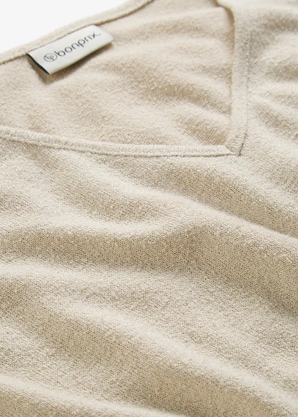 Oversize-Shirt in Strickoptik, bonprix