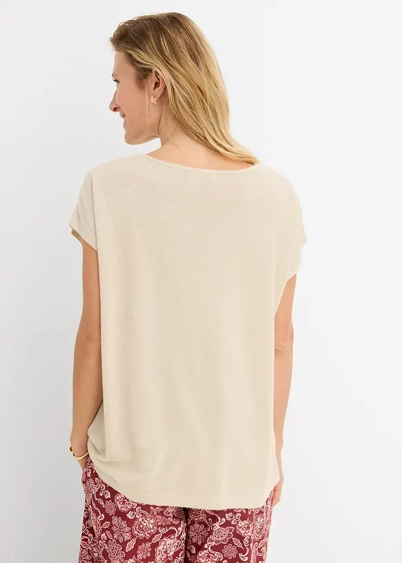 Oversize-Shirt in Strickoptik, bonprix