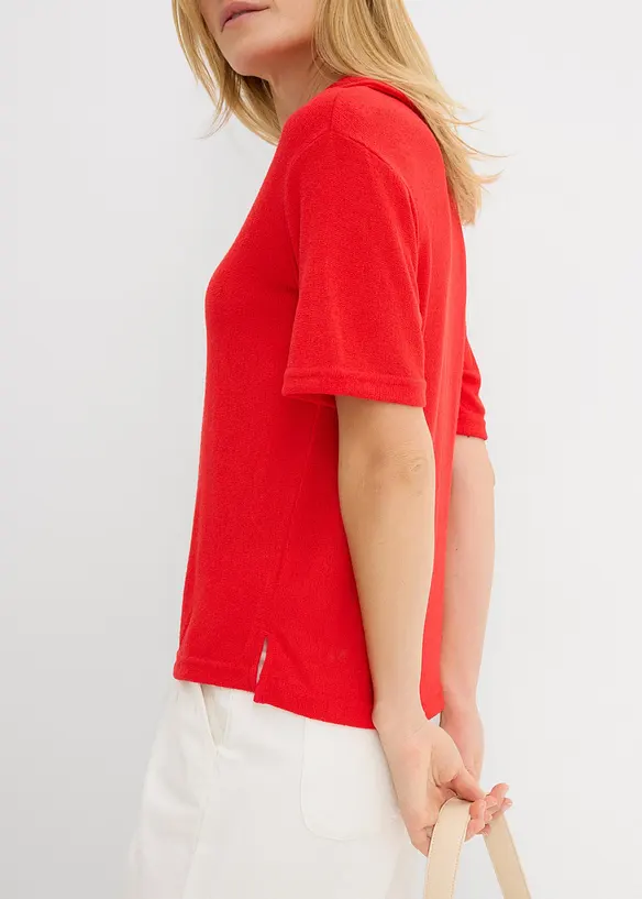 Poloshirt in Strickoptik, bonprix