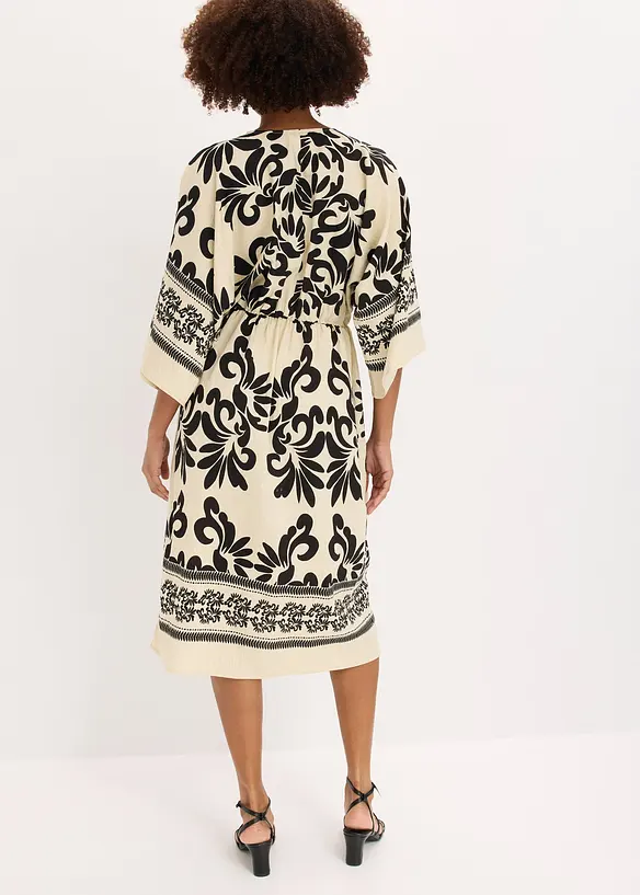 Midikleid aus flie&szlig;endem Viskoe-Mix, bonprix