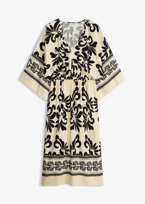 Midikleid aus flie&szlig;endem Viskoe-Mix, bonprix