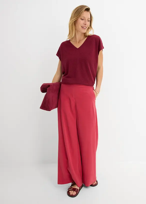 Oversize-Shirt in Strickoptik, bonprix