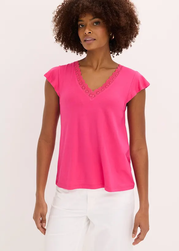 T-shirt en viscose extensible, bonprix