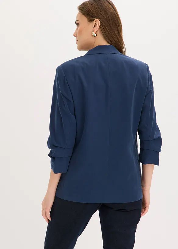 Blazer manches 3/4 ample en viscose, bonprix