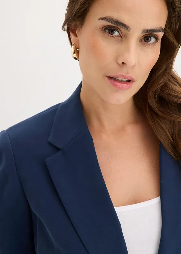 Blazer manches 3/4 ample en viscose, bonprix