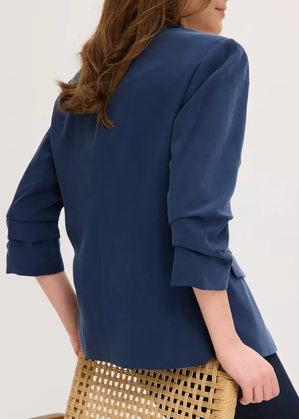 Blazer manches 3/4 ample en viscose, bonprix