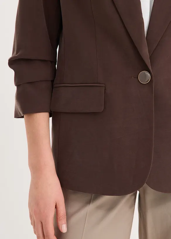Lockerer 3/4-Arm-Blazer aus Viskose, bonprix