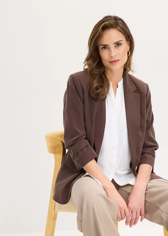 Lockerer 3/4-Arm-Blazer aus Viskose, bonprix