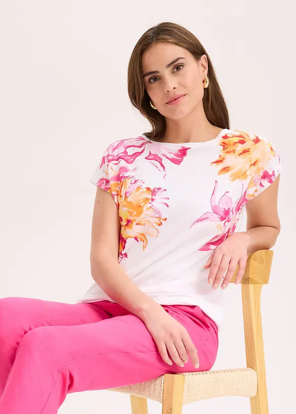 Shirt mit &uuml;berschnittenen Schultern, bonprix