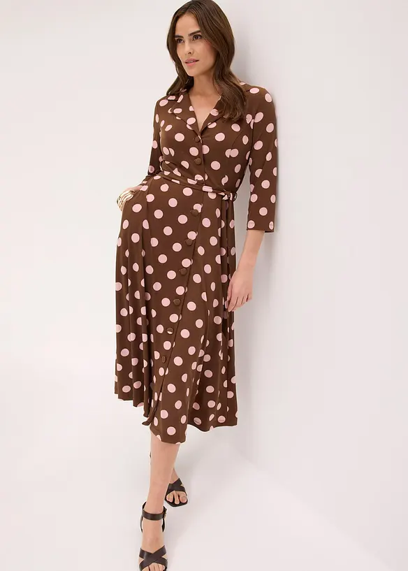 Robe-chemise avec lien &agrave; nouer (ens. 2 pces), bonprix