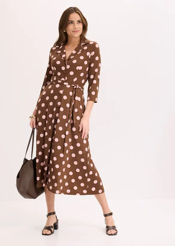 Robe-chemise avec lien &agrave; nouer (ens. 2 pces), bonprix