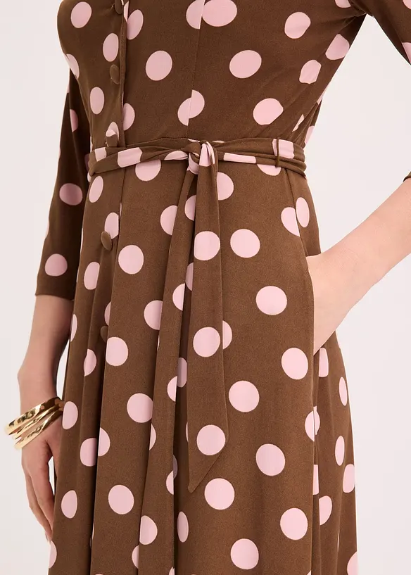 Robe-chemise avec lien &agrave; nouer (ens. 2 pces), bonprix