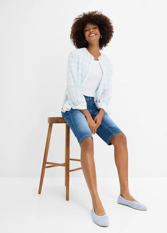 Bermuda en jean confort stretch, bonprix