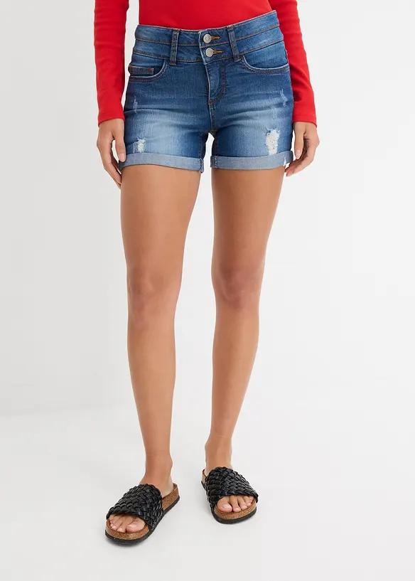 Short en jean taille mi-haute, bonprix