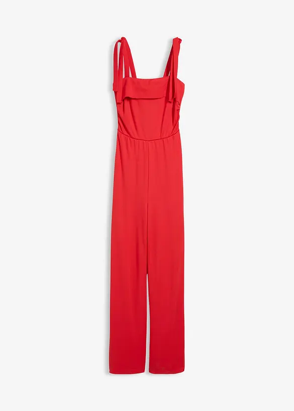 Jumpsuit mit Schleifen-Tr&auml;gern, bonprix