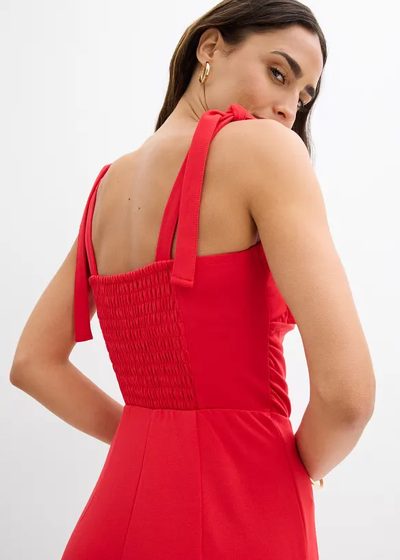 Jumpsuit mit Schleifen-Tr&auml;gern, bonprix