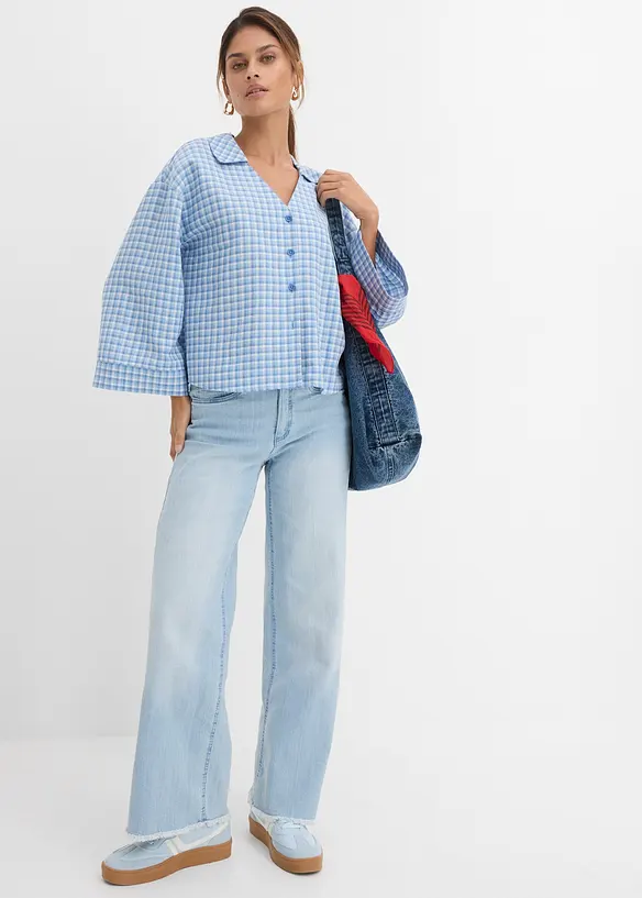 Wide-Leg-Jeans High Waist, bonprix