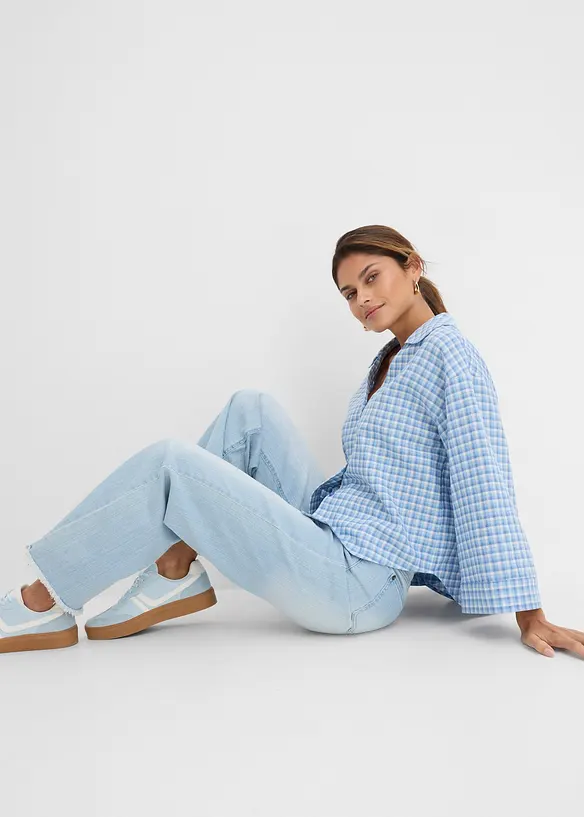 Wide-Leg-Jeans High Waist, bonprix