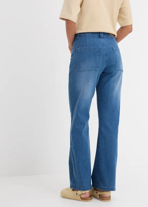Straight-Jeans High Waist, Stretch, bonprix