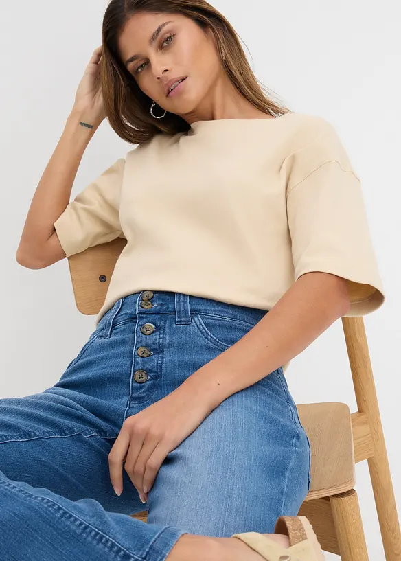 Straight-Jeans High Waist, Stretch, bonprix