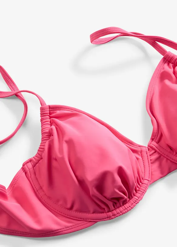 Haut de maillot &agrave; armatures et fronces lat&eacute;rales, bonprix