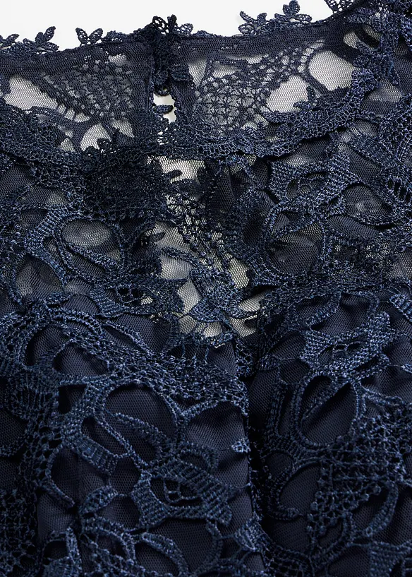 Robe longue avec dentelle, bonprix