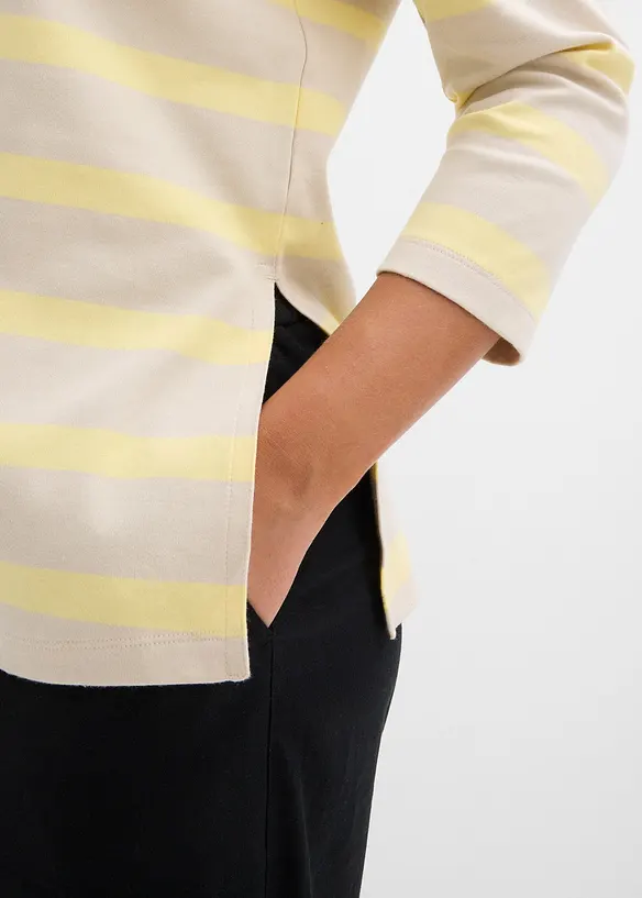 Longshirt aus schwerer Bio-Baumwolle, bonprix