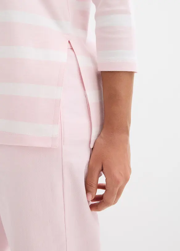 T-shirt long en coton &eacute;pais, bonprix