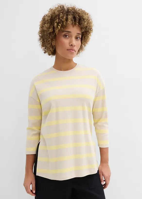 Longshirt aus schwerer Bio-Baumwolle, bonprix