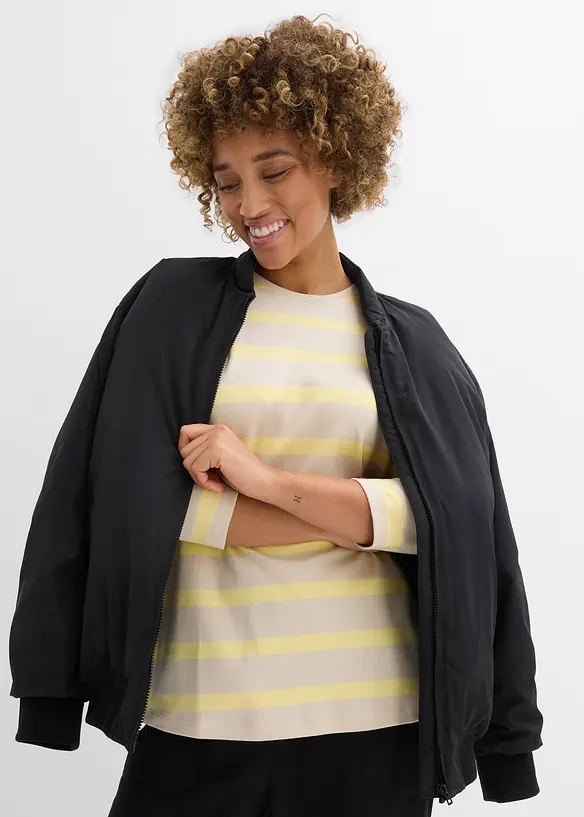 Longshirt aus schwerer Bio-Baumwolle, bonprix