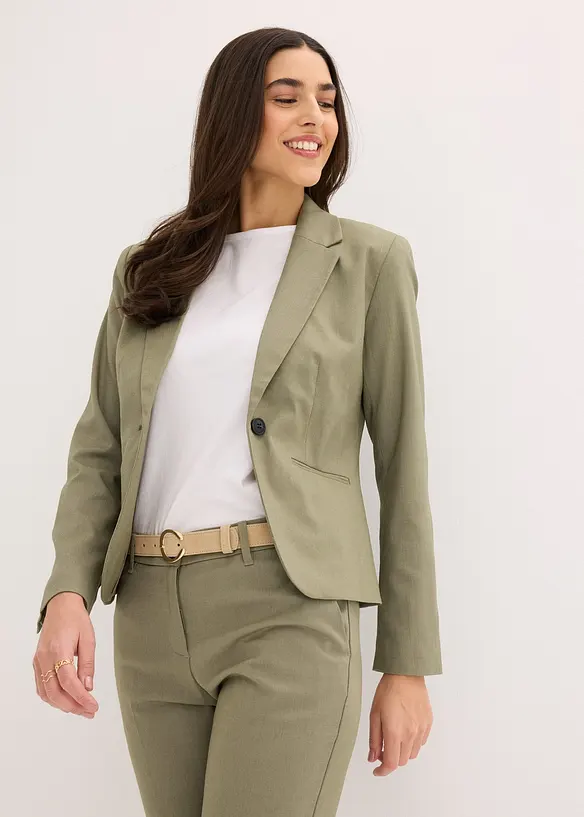 Blazer &agrave; poches passepoil&eacute;es, petite stature, bonprix