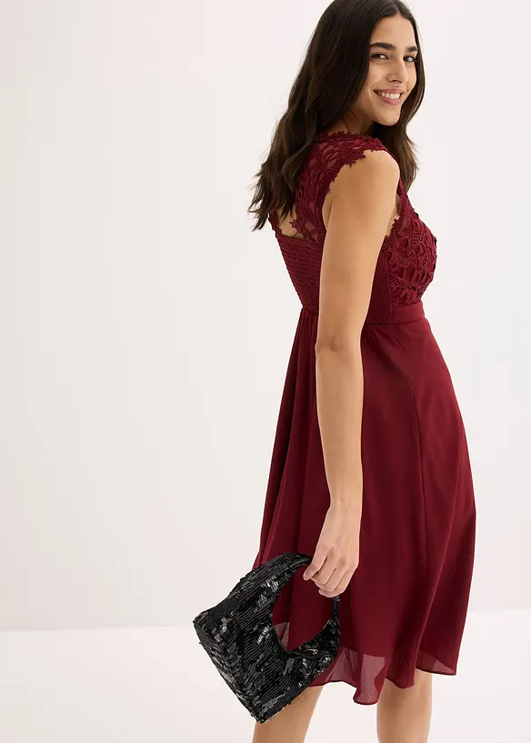 Minikleid mit Spitze, bonprix