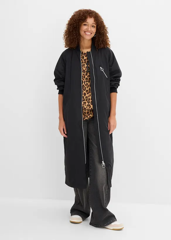 Manteau l&eacute;ger avec col en bord-c&ocirc;tes, bonprix