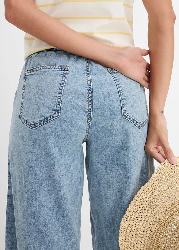 Barrel-Jeans, Mid Waist, Bequembund, bonprix