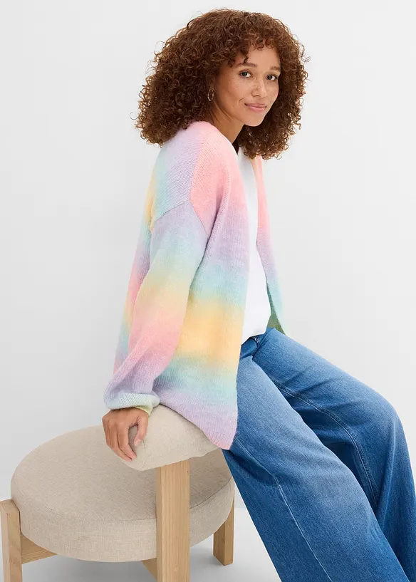 Gilet doux en grosse maille, bonprix