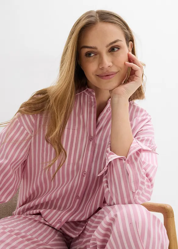 Chemisier oversize en popeline de coton, bonprix