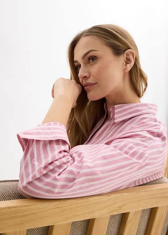 Chemisier oversize en popeline de coton, bonprix