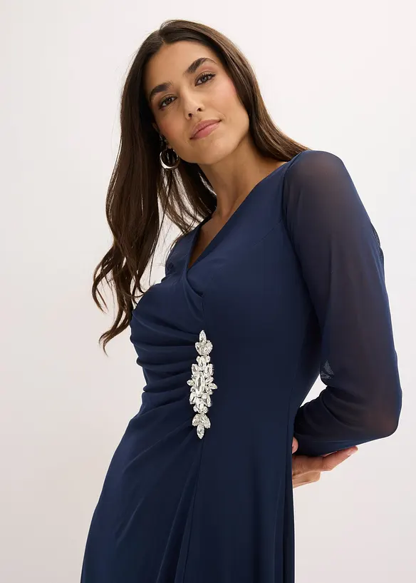 Robe de soir&eacute;e en tulle d&eacute;licat avec des strass, bonprix