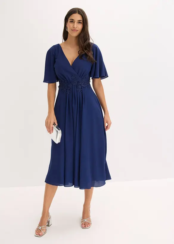 Robe de cocktail avec applications de dentelle, bonprix