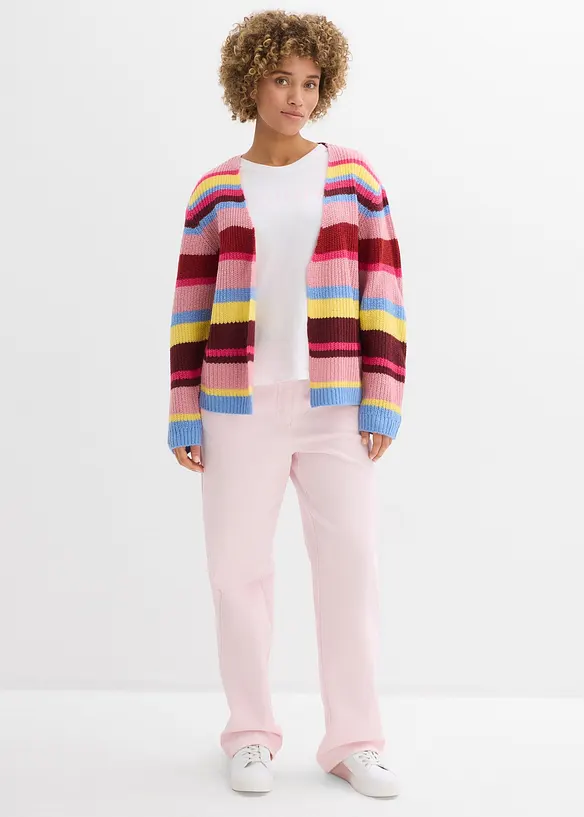 Pantalon palazzo &agrave; taille haute et &eacute;lastiqu&eacute;e, bonprix