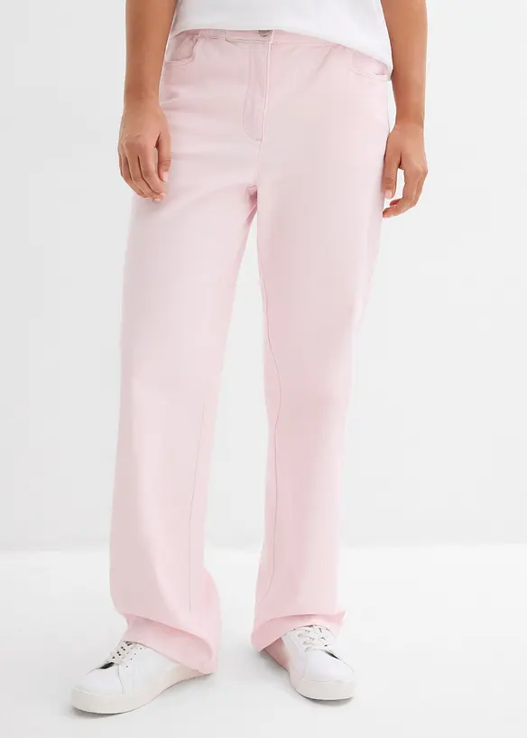 Pantalon palazzo &agrave; taille haute et &eacute;lastiqu&eacute;e, bonprix