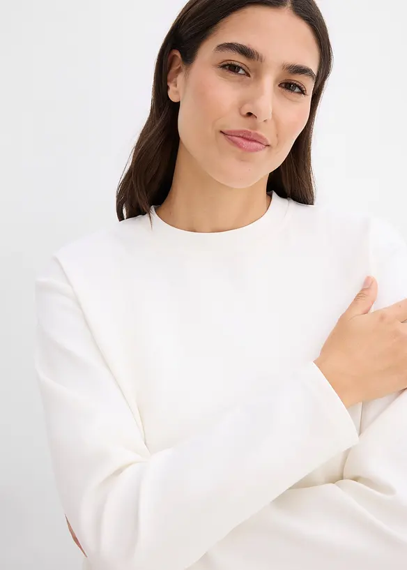 Sweat en viscose m&eacute;lang&eacute;e, bonprix