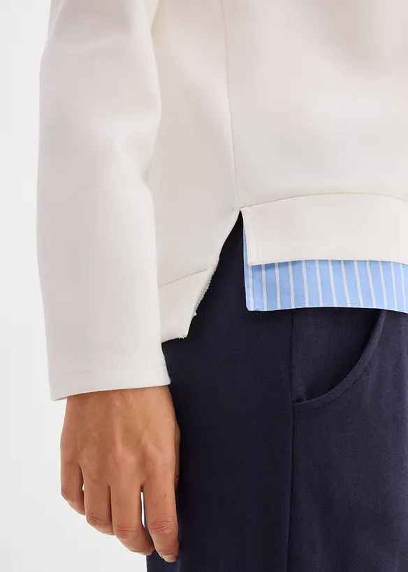 Sweat en viscose m&eacute;lang&eacute;e, bonprix