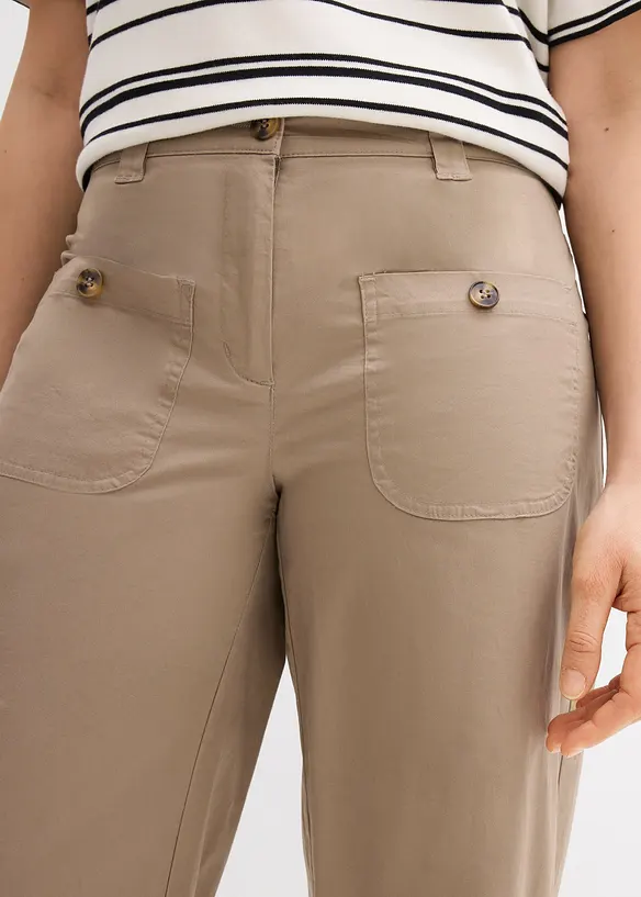 Wide Leg Hose, High Waist, Bequembund, bonprix