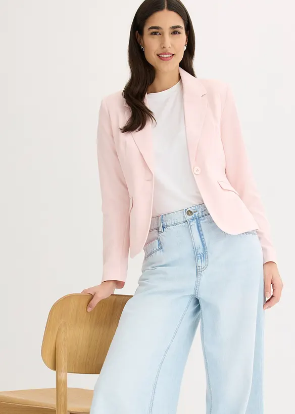 Blazer court avec poches &agrave; rabat, bonprix