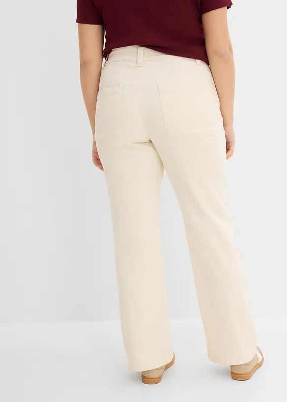 Jean droit taille haute, extensible, bonprix